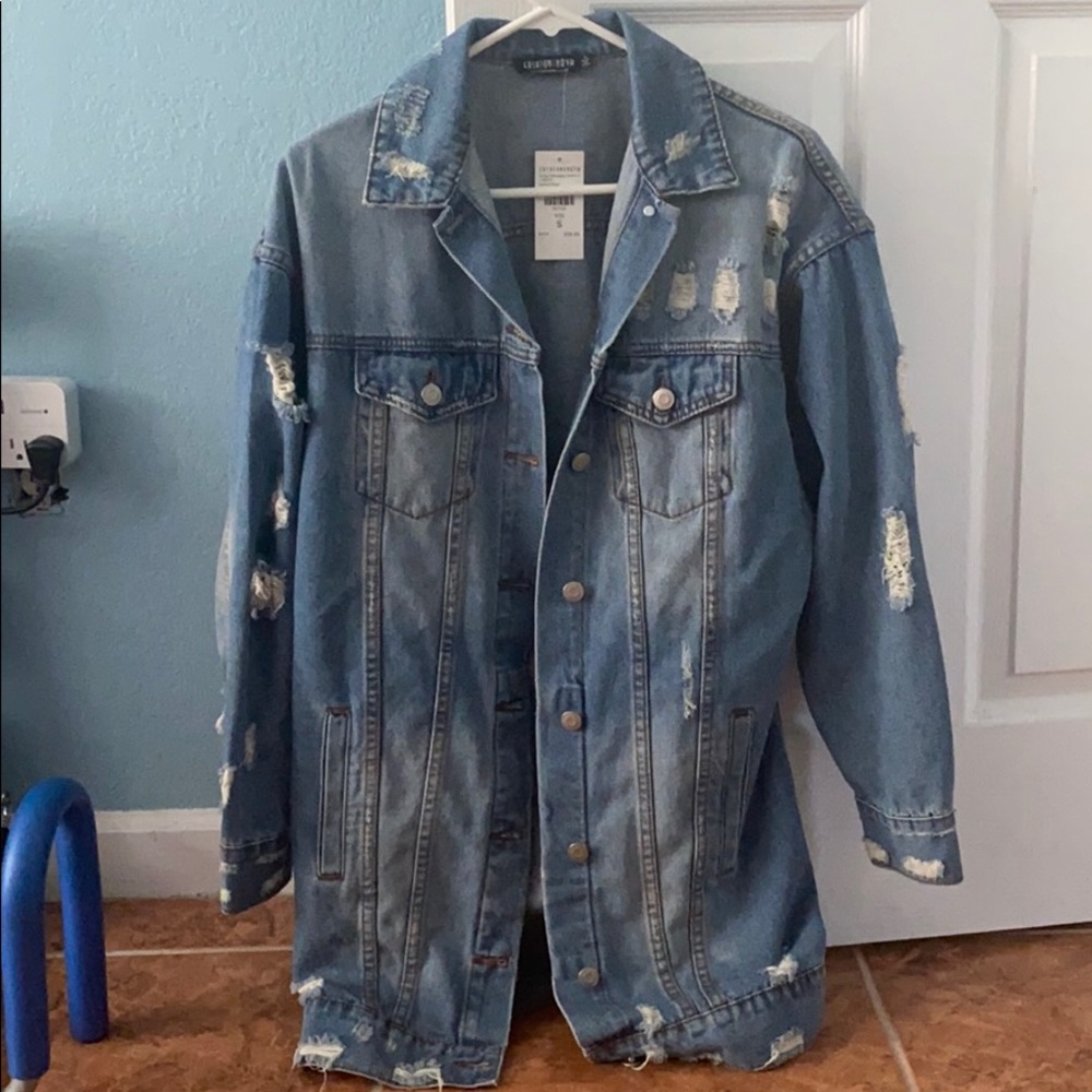 Distressed Denim Jacket